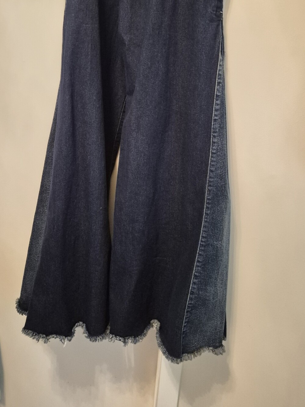 VENUS Two-Tone Dark Blue Wide-Leg Jeans Tall - Picture 3 of 3